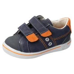 Ricosta Shoes | Nippy Velcro | Navy Blue & Orange