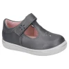 Ricosta Shoes | Winona T-Bar Shoes | Metallic Asphalt Grey