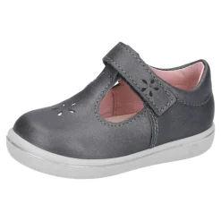 Ricosta Shoes | Winona T-Bar Shoes | Metallic Asphalt Grey