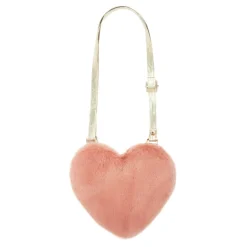 Rockahula Kids Bag | Fluffy Love Heart | Pink & Gold