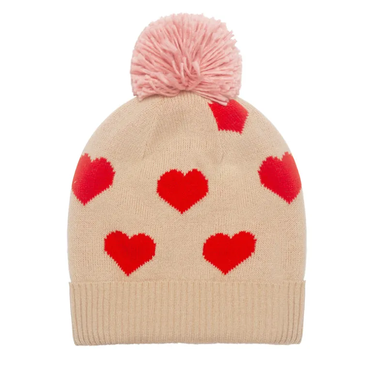 Rockahula Kids Bobble Hat | Sweetheart | Knitted