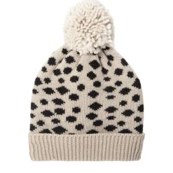 Rockahula Kids Bobble Hats | Cheetah Knit | Beige