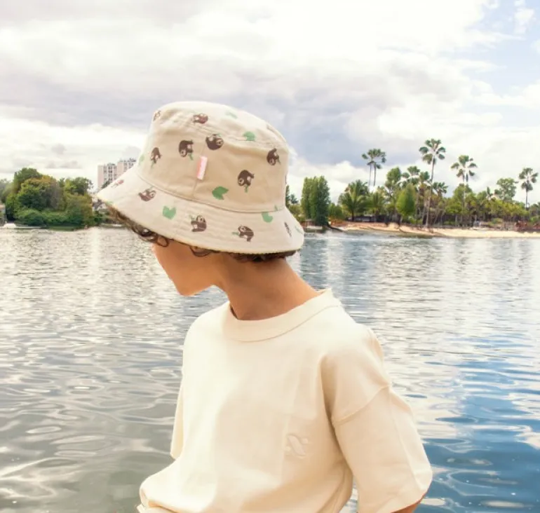 Rockahula Kids Bucket Hat | Reversible | Sleepy Sloth