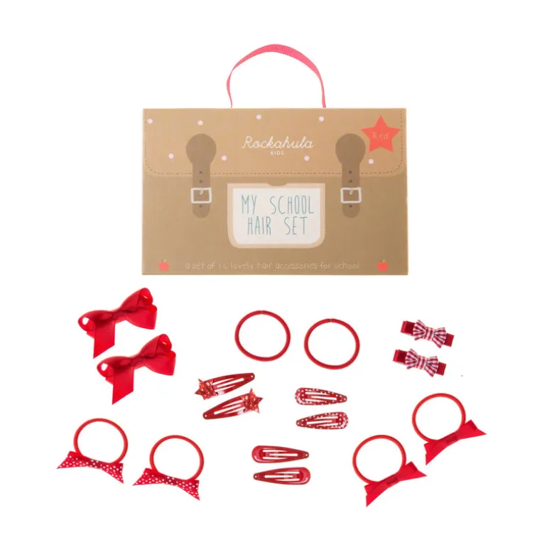Rockahula Kids Hair Set | School Hair Set | Red