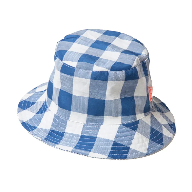 Rockahula Kids Sun Hat | Retro Checked | Blue
