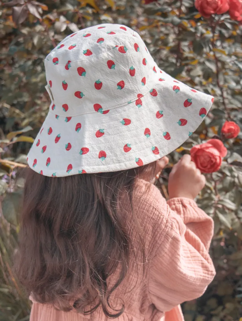 Rockahula Kids Sun Hat | Reversible | Strawberry