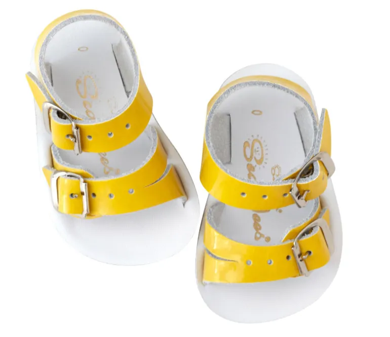 Salt-Water Sun-San | Kids Sea Wee Sandals | Shiny Yellow