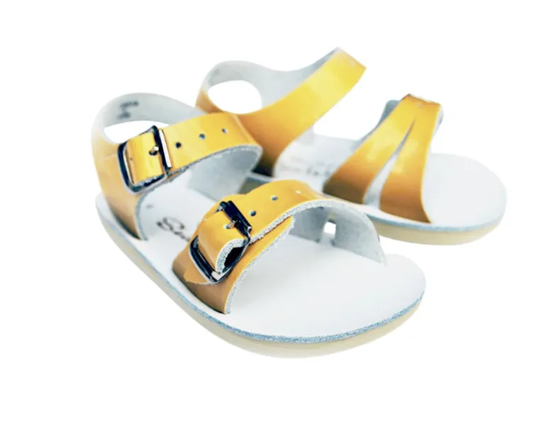 Salt-Water Sun-San | Kids Sea Wee Sandals | Shiny Yellow