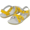 Salt-Water Sun-San | Kids Sweetheart Sandals | Shiny Yellow