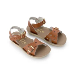 Salt-Water Sun-San | Kids Sweetheart Sandals | Tan