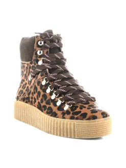 Shoe The Bear | Agda Lace up Boots | Chestnut Leopard