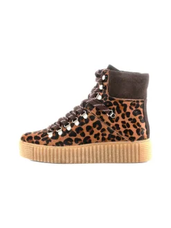 Shoe The Bear | Agda Lace up Boots | Chestnut Leopard