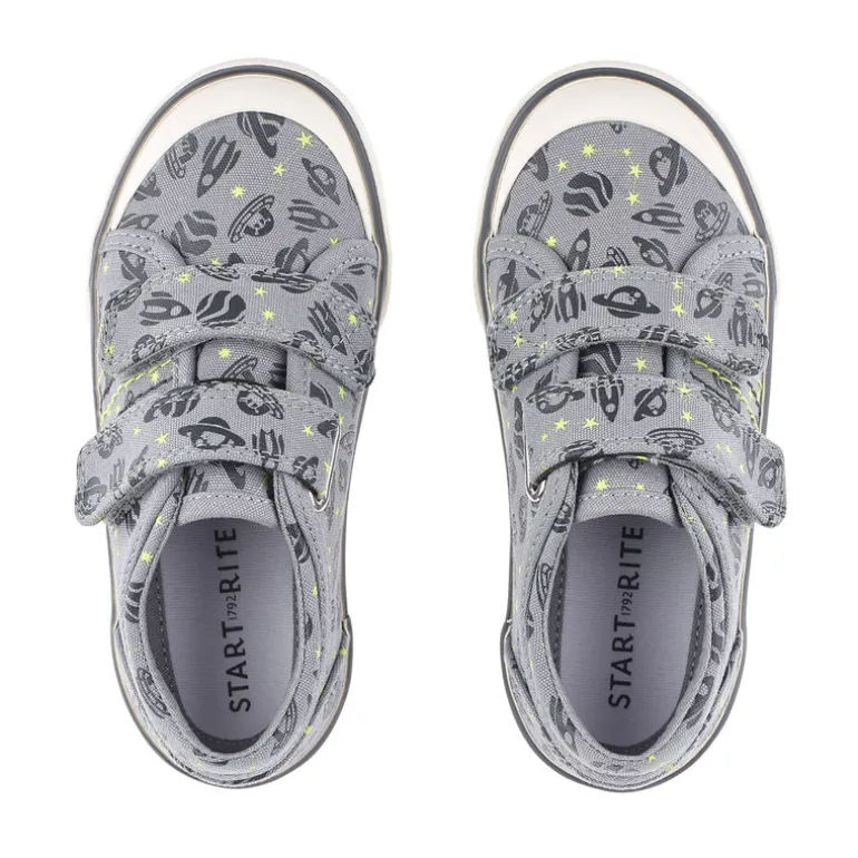 Start-Rite Canvas Shoes | Cosmic | Grey
