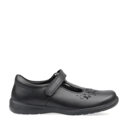 Start-Rite School Shoes | T-Bar Star Jump | Black Leather