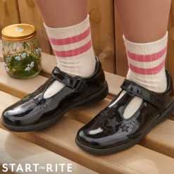 Start-Rite School ShoeS | T-Bar | Star Jump | Black Patent