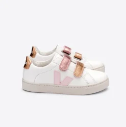 Veja Kids Trainers | Esplar Velcro | White Petale Venus