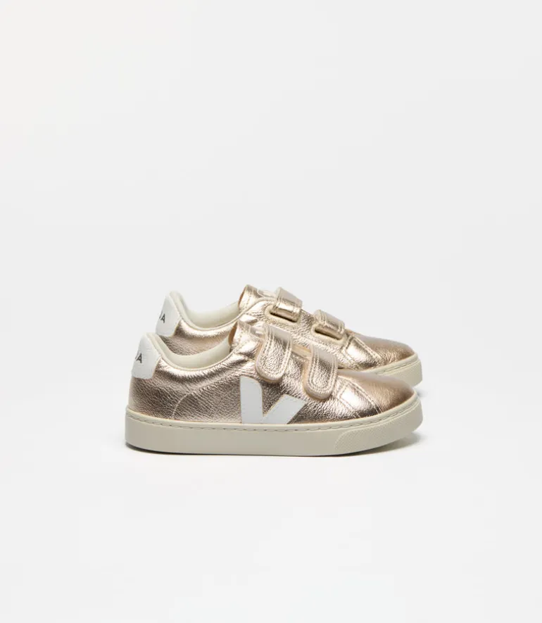 Veja Kids Trainers | Small Esplar Platine | Gold