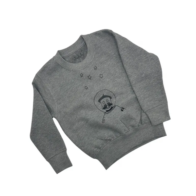 Wexbaby Kids Sweatshirt | Pepe Spaceman Grey