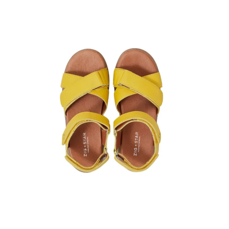 Zig and Star Sandals | Junior Rae | Yellow